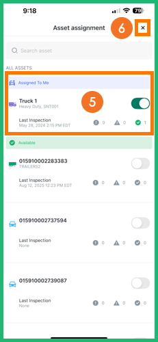 inspect module - assets x3