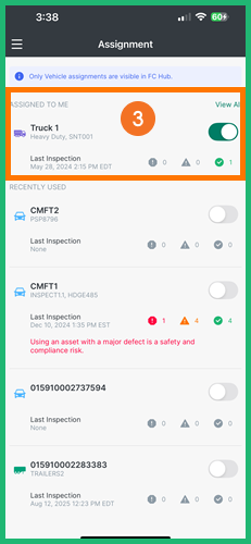 Roadside Inspection – Send Email x2