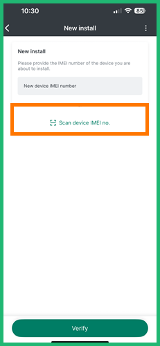 New Task Device IMEI Scanner Overview Powerfleet FC 