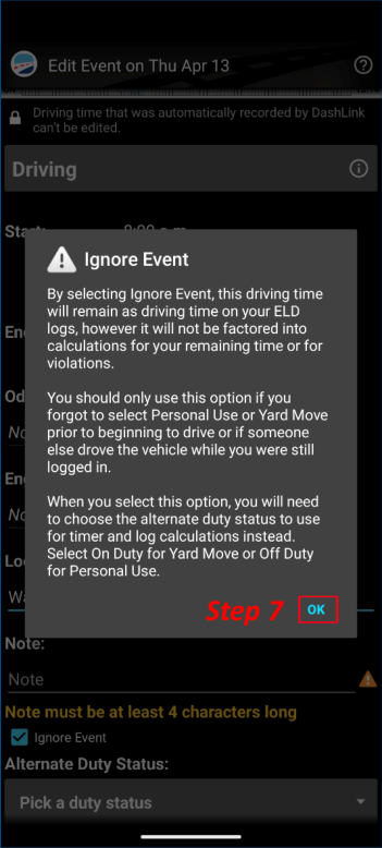 5_option_to_ignore_drive_time_web_and_mobile_app_image13
