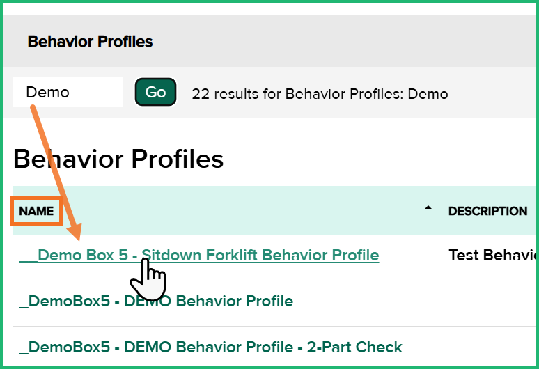 Select_Behavior_Profile